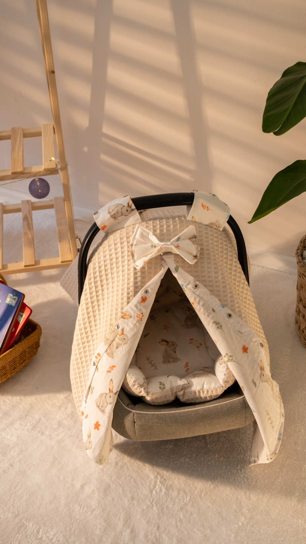 Bunny Sleepy Puset Örtüsü ve Minder