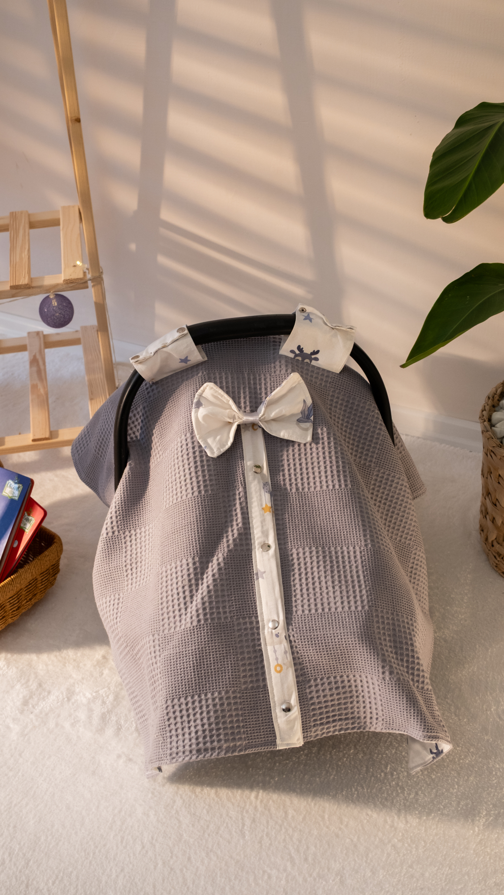 Grey Puset Örtüsü ve Minder