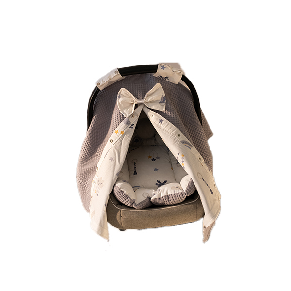 Grey Puset Örtüsü ve Minder