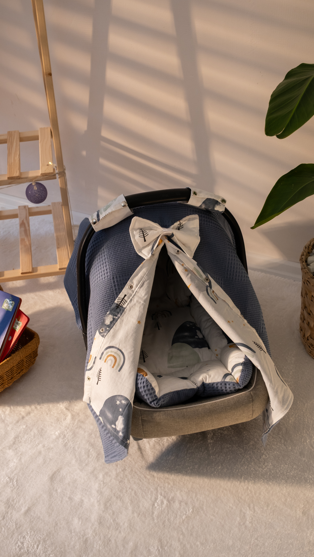 Little Skies Puset Örtüsü ve Minder